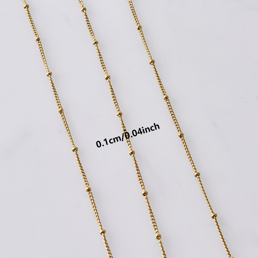 Side Clip Beads Long Chain Jew - Men Accessories Neck Chain 评论和价格