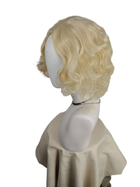 Short Platinum Blonde Curly Wi - Men'S Accessories In The 1920S 评论和价格